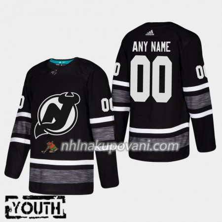 New Jersey Devils Dresy Personalizované Černá 2019 NHL All-Star Adidas Authentic - Dětské
